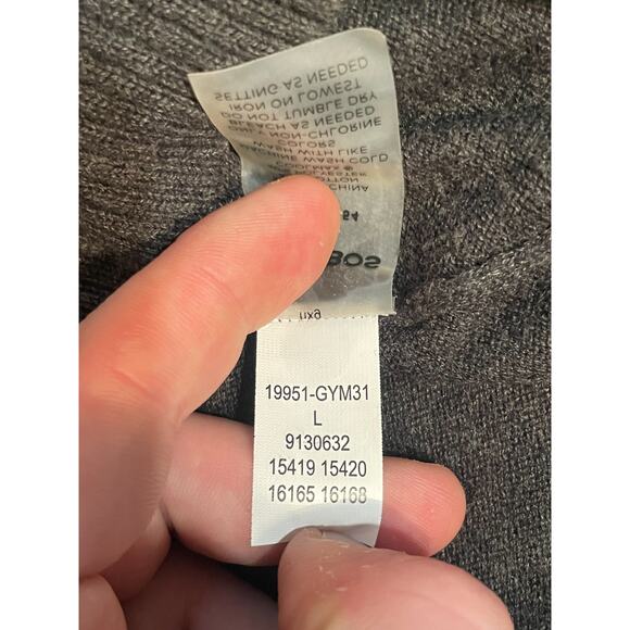 Bonobos Golf 1/4 Zip Sweater Gray Pullover Men’s L Long Sleeve - Picture 9 of 9